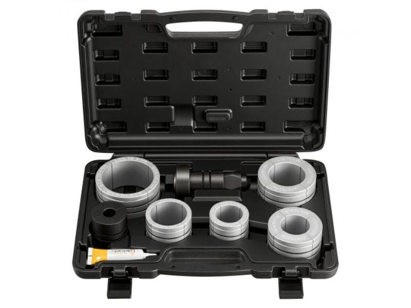 Exhaust Pipe Expander Tool Kit - 1.62 in. to 4.25 in. Exhaust Pipe Stretcher - Muffler Pipes Spreader with 7 Heavy-Duty Collects & Storage Case