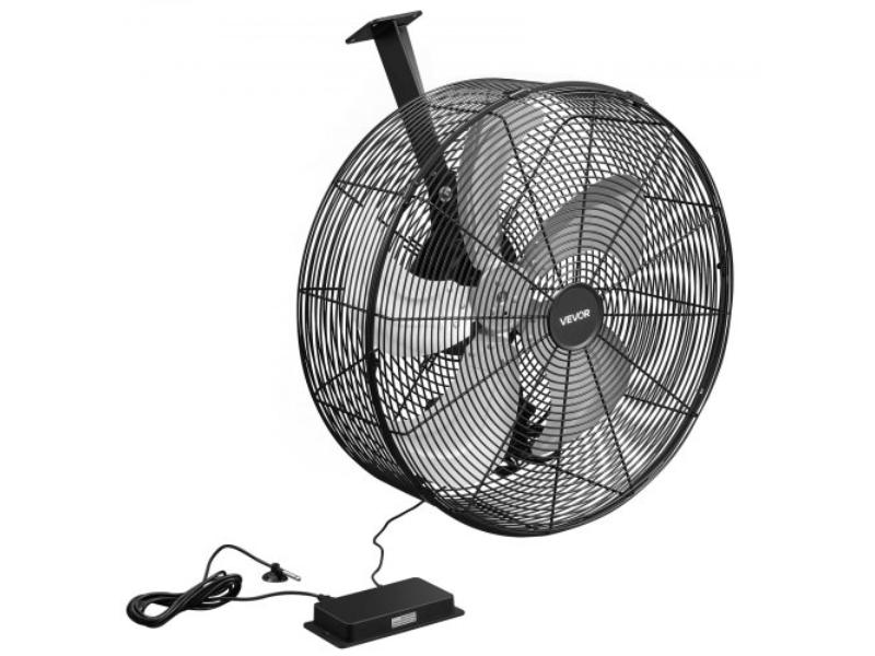 Air Circulation Fan - 5800 CFM - 10 Speeds - 3 Modes - LCD Control - Ceiling & Wall Mount - Fast Ventilation for Greenhouse - Patio & Garage - Green