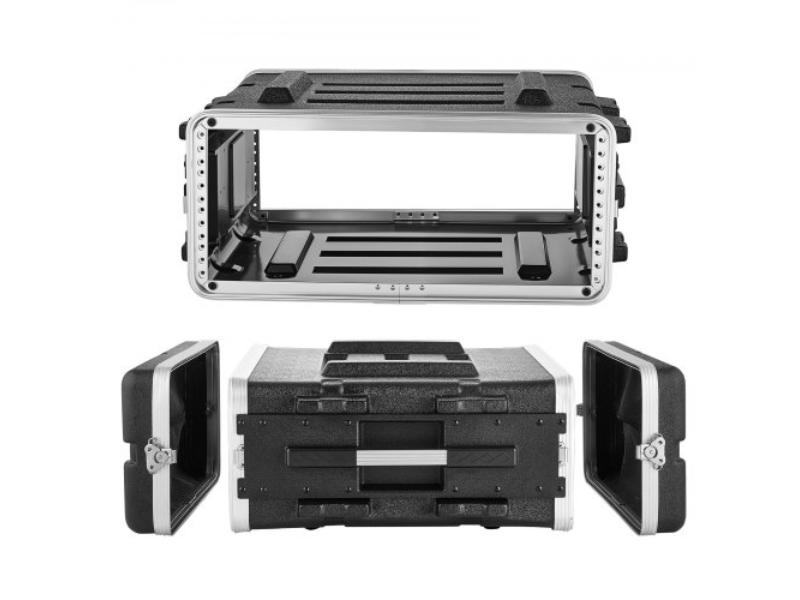 19 in. Server Rack Cabinet - ABS Construction - Recessed Twist Latches - Detachable Covers - Easy Installation - 18.4 in. Internal Depth