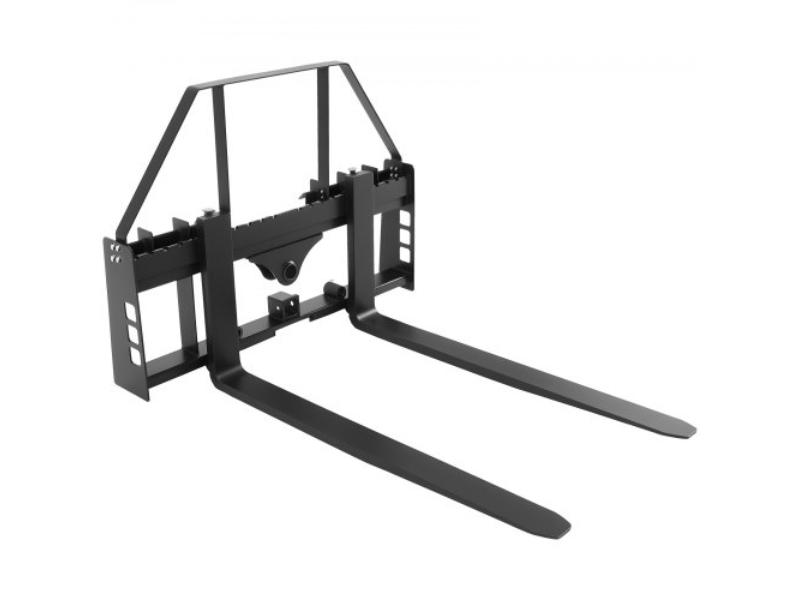 CCMBTZTYDAQDR41WU001V0 Pallet Fork Frame Attachment with 48 in. Skid Steer Pallet Forks - 4000 lbs Load Capacity