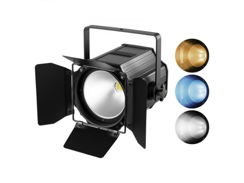 Stage Light - 200 W COB Par Light Cool & Warm White - Spotlight for Event - Wedding - Church - Theater & Bar - Auto DMX Master-Slave & Sound Control