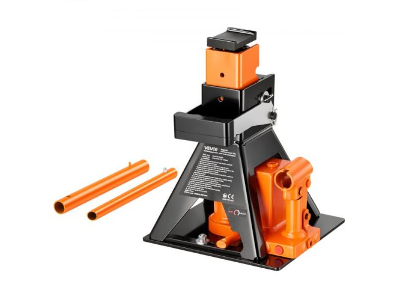 Hydraulic Bottle Jack & Jack Stand - 2 Ton Lift for Compact Car - Subcompact Car & Motorcycle - 8.78 in. -18.39 in. Lifting Range