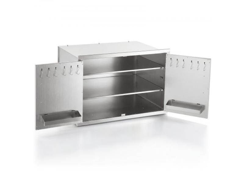 BSHWJ295W215ZANW7001V0 Outdoor Kitchen Cabinet - 30 x 20 x 20 in. - 3-Tier Storage Shelves for BBQ Island Storage - Patio Bars & Grill Station