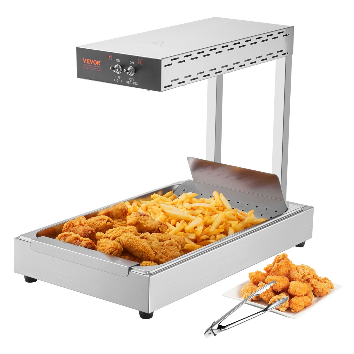 Picture of Vevor DLWSTBWT20L1SLS00V1 750W French Fry Food Warmer, Silver
