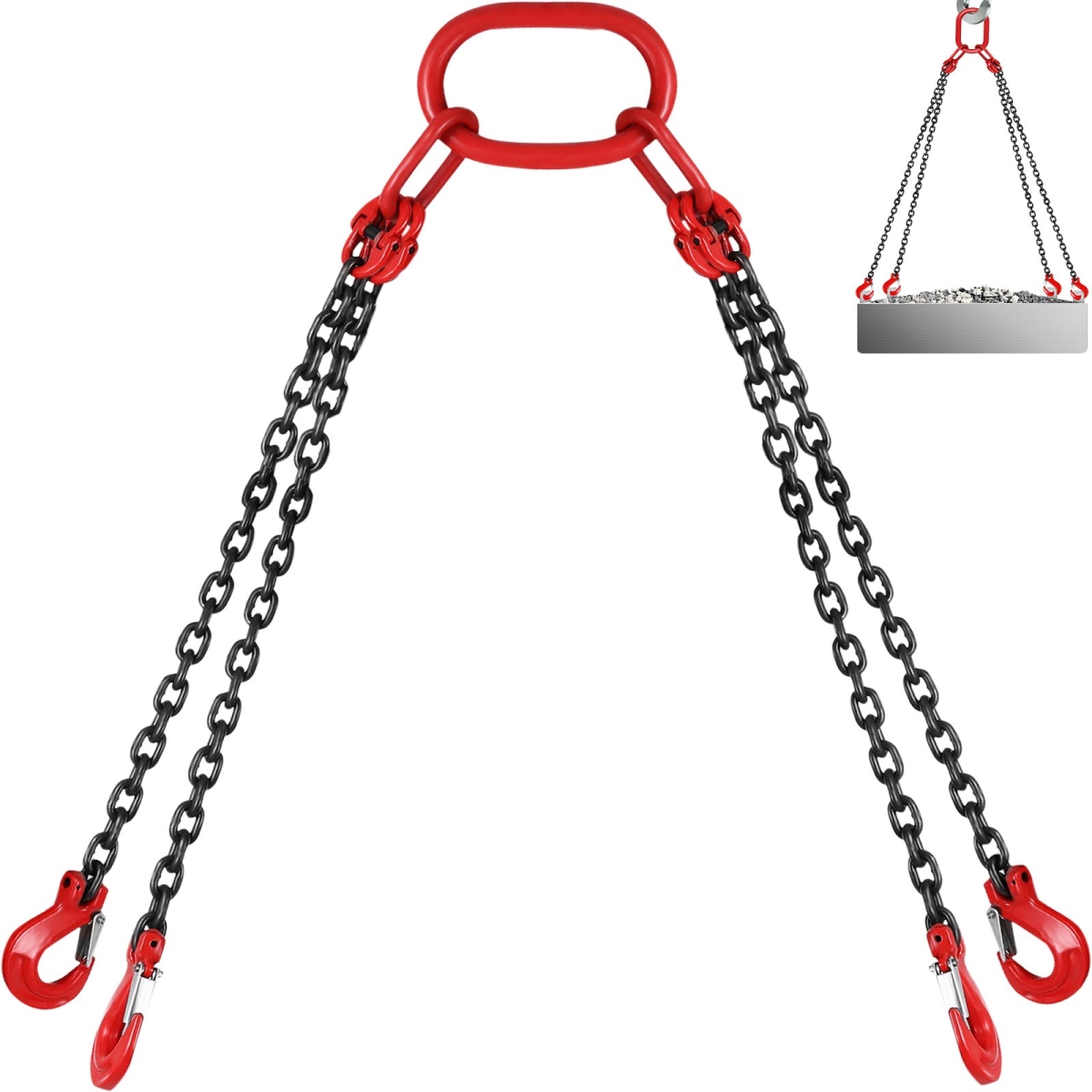 Picture of Vevor 1.5MSGLT000000001V0 0.31 in. x 5 ft. G80 Alloy Steel Engine Lift Chain