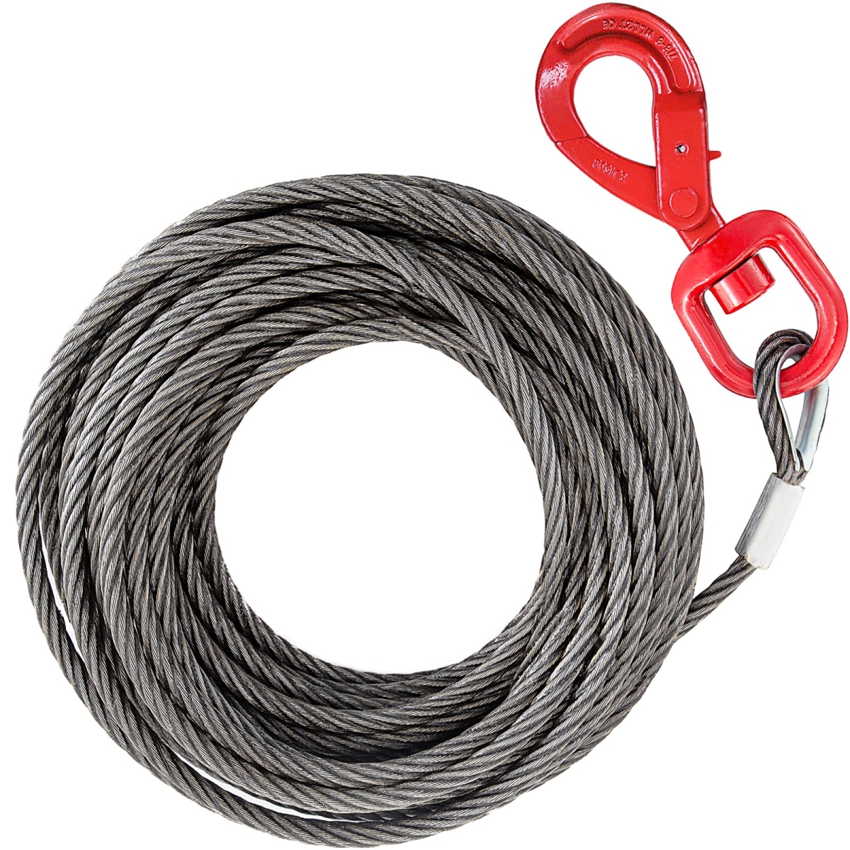 Picture of Vevor 2T30MGSSG00000001V0 0.37 in. x 100 ft. Galvanized Steel Winch Cable