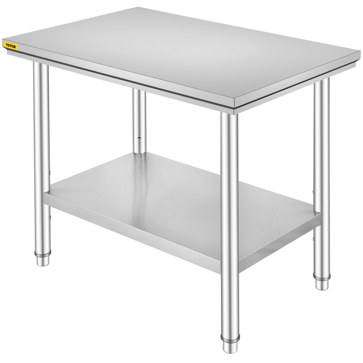 Picture of Vevor 60X90X80CFGZT0001V0 24 x 36 x 32 in. Stainless Steel Prep Work Table