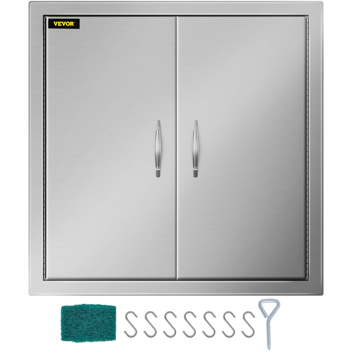 Picture of Vevor 24-24BXGCFSKM0001V0 24 x 24 in. BBQ Access Double Door&#44; Silver