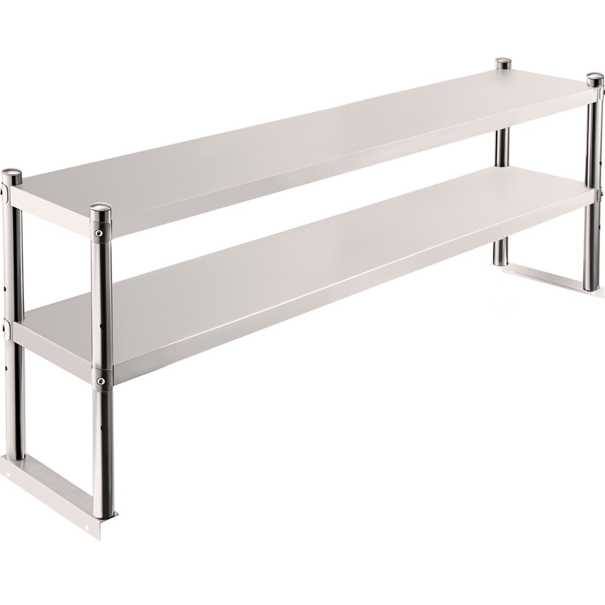 Picture of Vevor CFGZTSJSC12X36YC1V0 36 x 12 in. Double Tier Stainless Steel Overshelf&#44; Silver