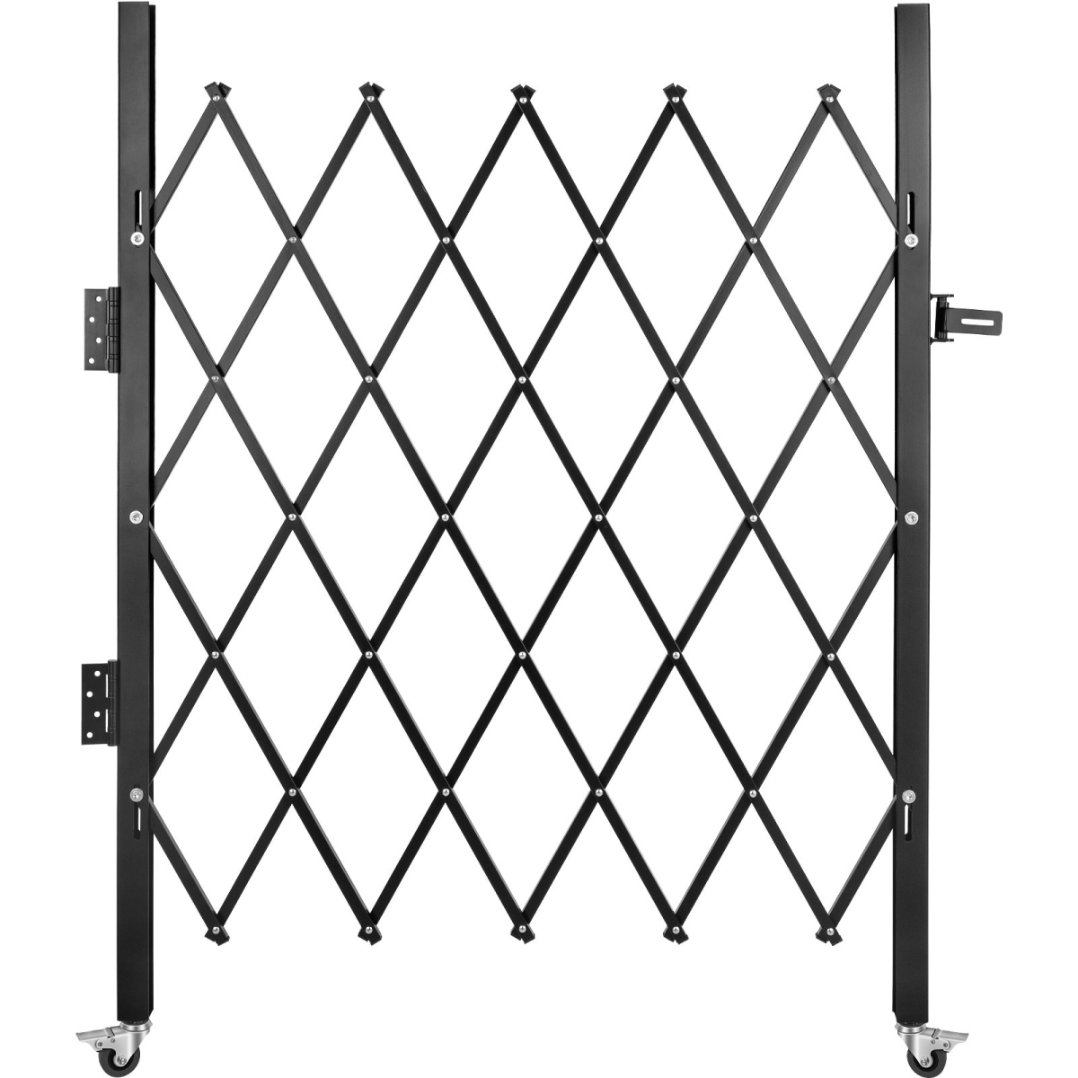 48 x 37 in. Single Folding Security Gate, Black