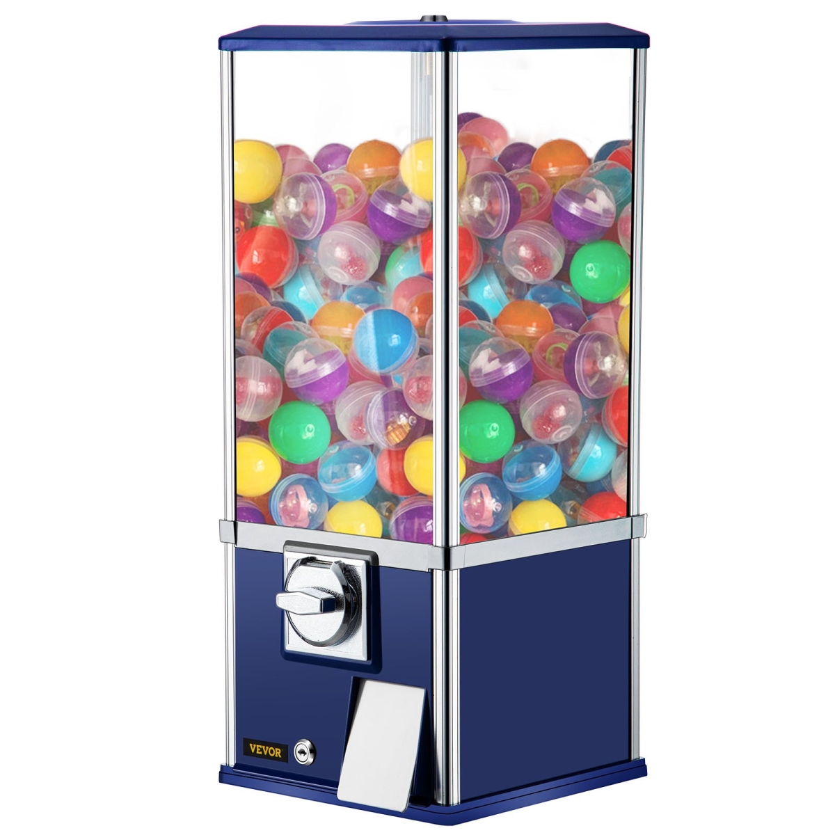 Picture of Vevor DTTGJLSFT25INGXJ6V0 25.2 in. Candy Gumball Vending Machine&#44; Blue