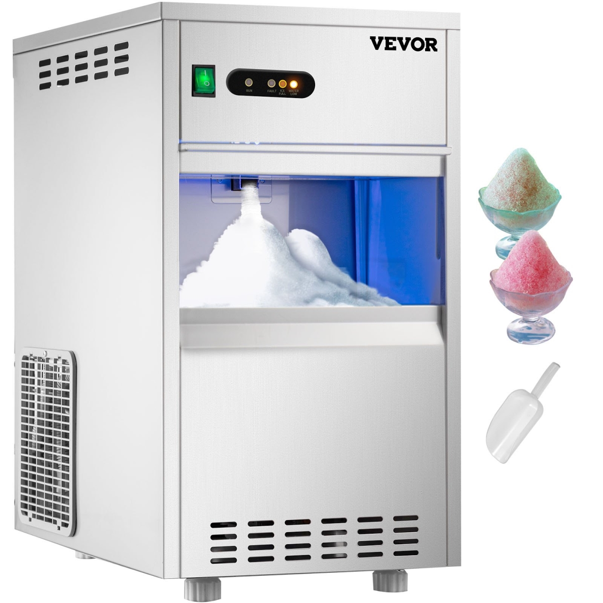 Picture of Vevor ZBJXHZBJ25KG00001V1 55 lbs in 24 Hours Commercial Snowflake Ice Maker