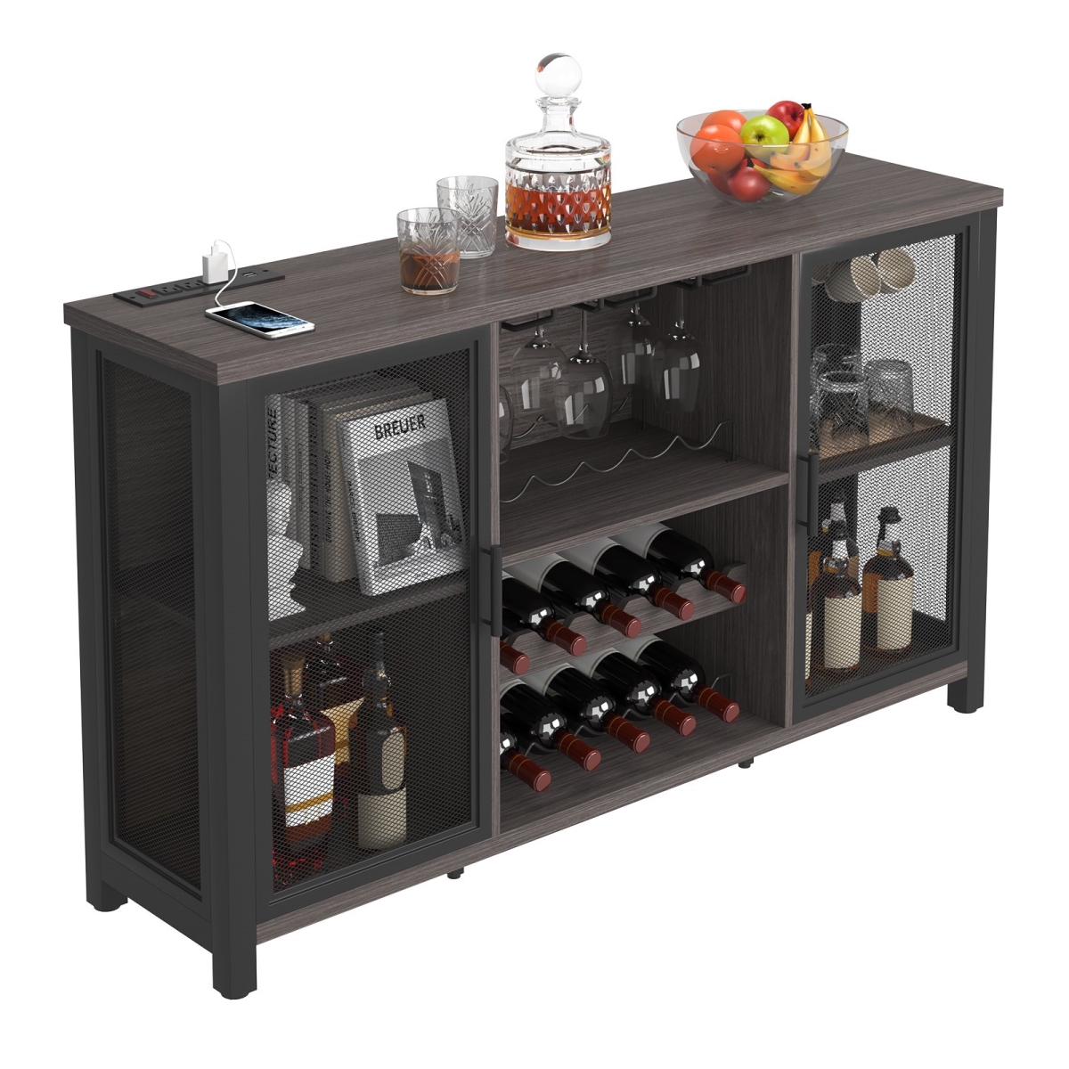 Picture of Vevor KQK55323138350XMDV1 47 in. Industrial Bar Cabinet, White