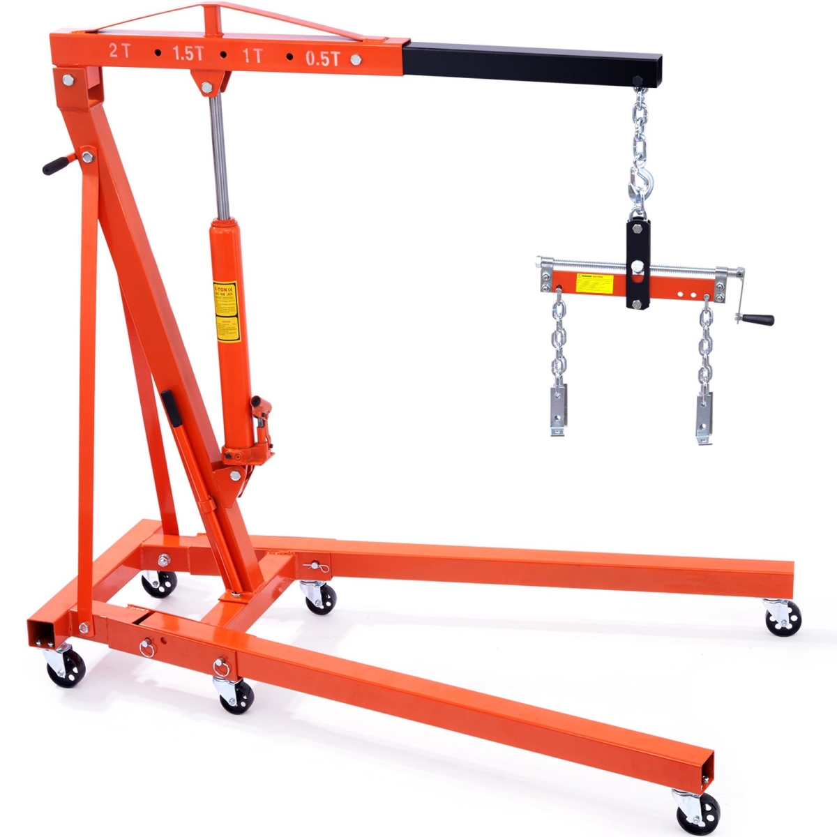 ZDSFDJQZJCJH2V44JV0 2 Ton Hydraulic Engine Hoist with Lever