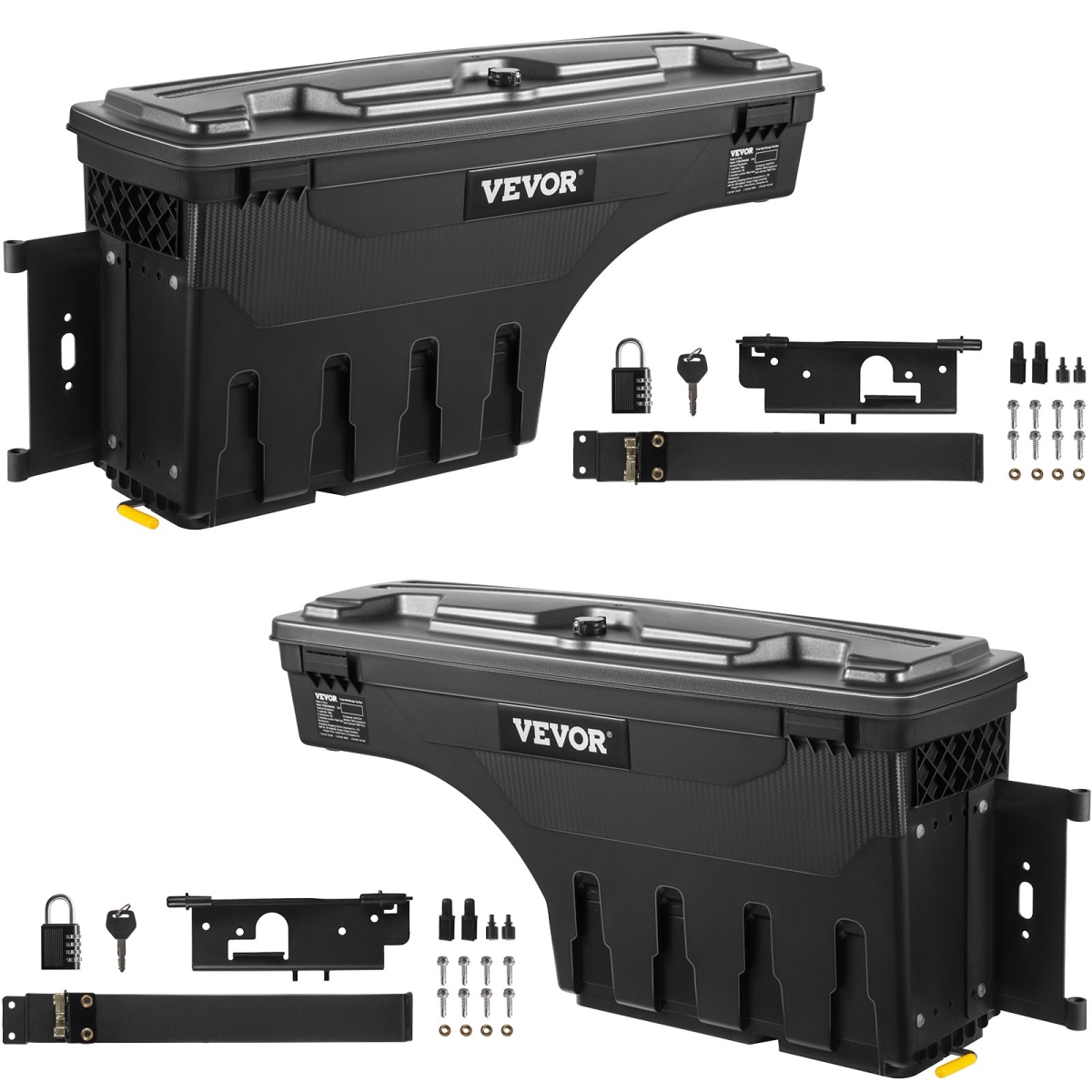 Picture of Vevor ZHSKU00000000000004 Lockable Truck Bed Storage Tool Box for 2007-2021 Tundra Left & Right&#44; Black
