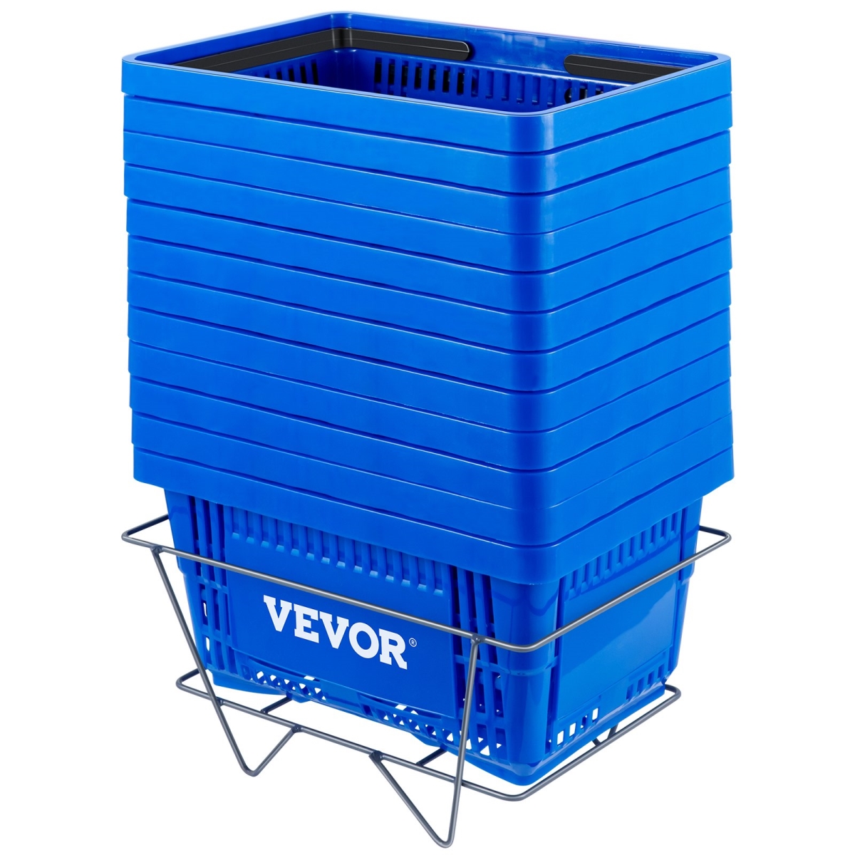 Picture of Vevor SLSBGWLDZJL12AFKEV0 16.9 x 11.8 x 8.7 in. Shopping Basket&#44; Blue