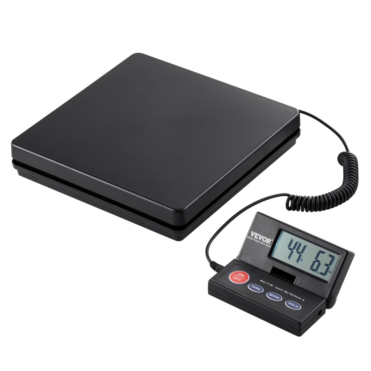 Picture of Vevor FTSYSCYXBDG10LC72V5 110 lbs x 0.07 oz Heavy Duty Digital Shipping Scale