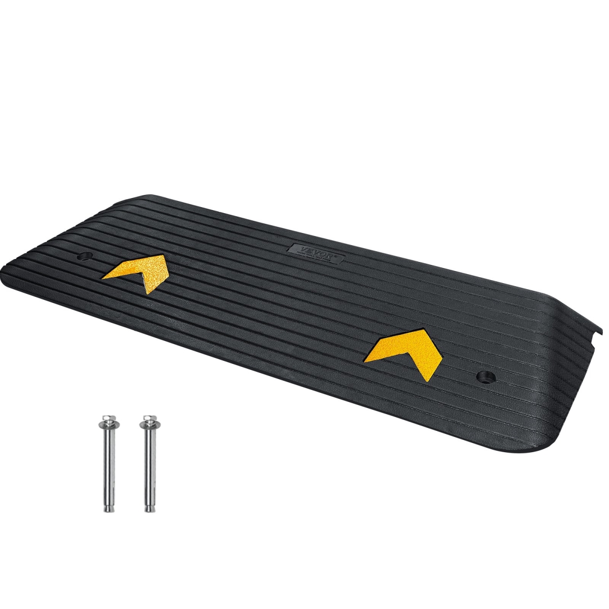 Rubber Threshold Ramp Door Ramp 2" Rise 33069 lbs Load Rubber Curb Ramp