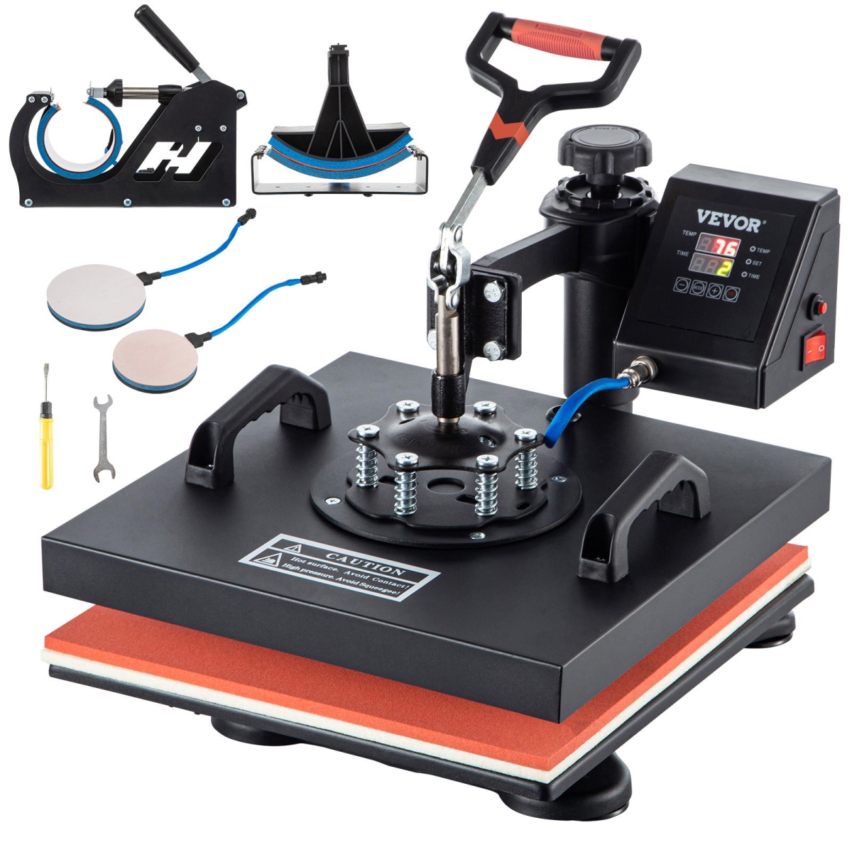 DGNTHJWH3838-0D38V1 15 x 15 in. 5-in-1 Heat Press Machine
