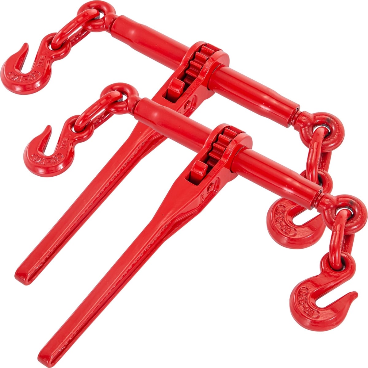 0.31 x 0.37 in. Ratchet Load Binder, Red - Pack of 2