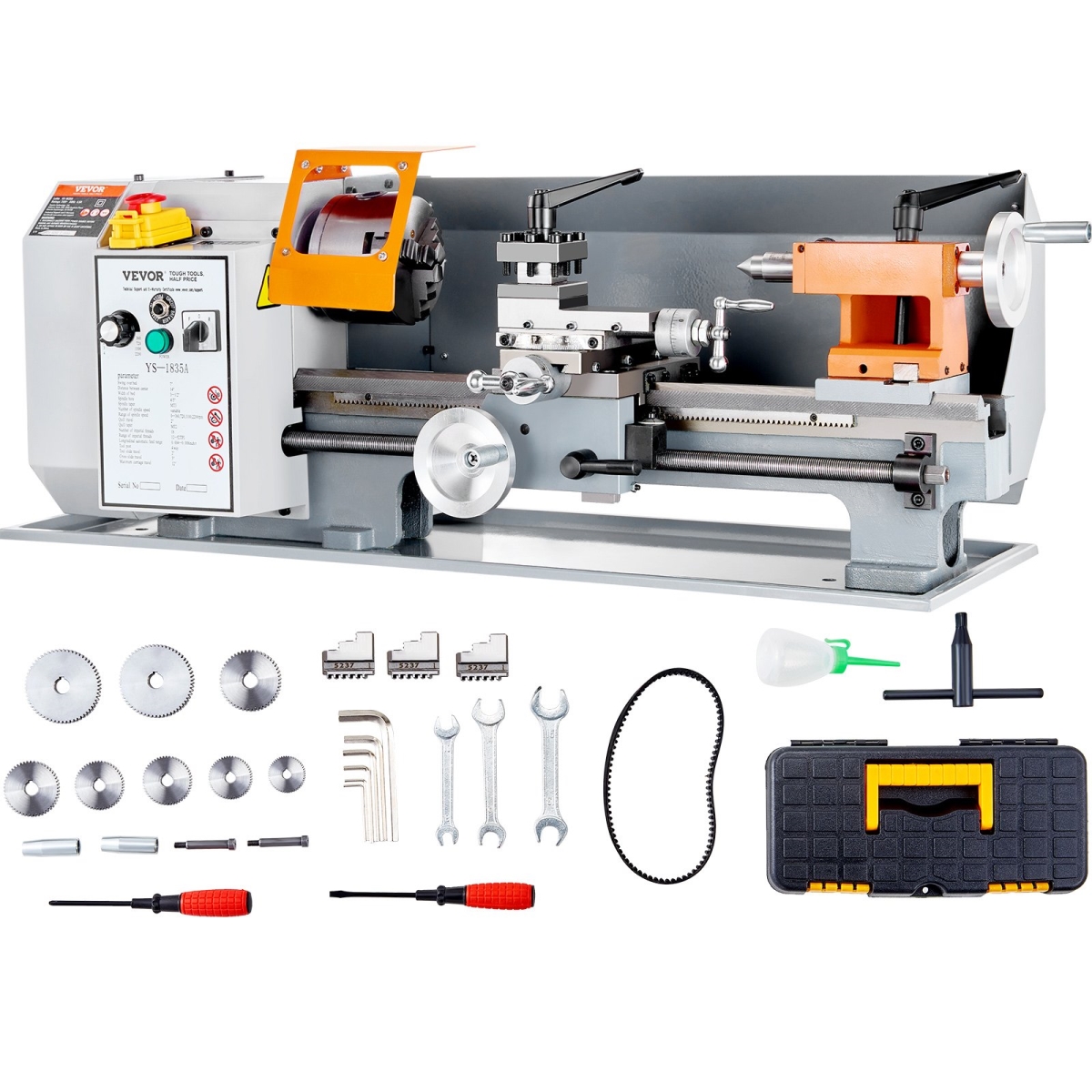TSJSCCYSDJ1806AD7V1 7 x 13.78 in. Metal Lathe Machine