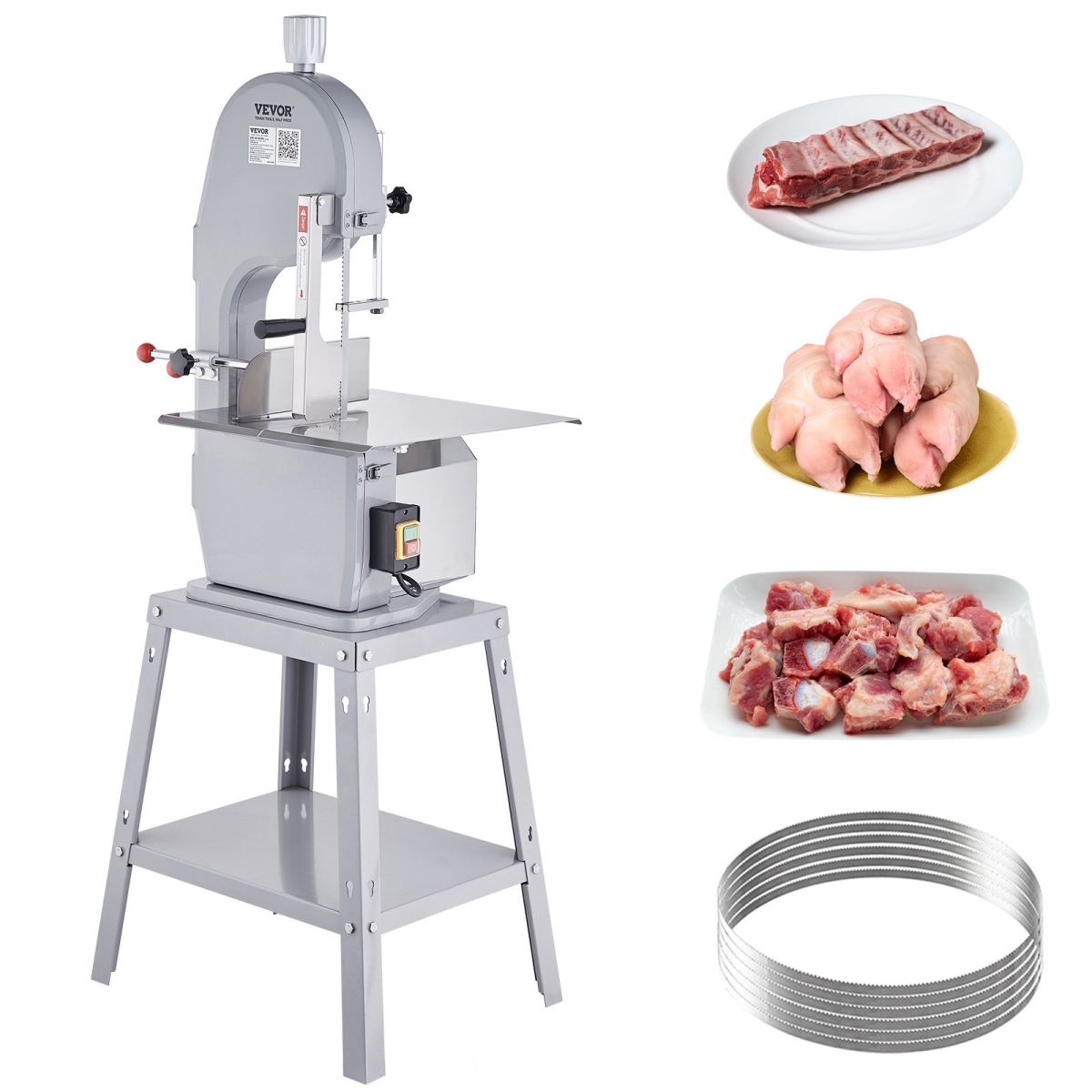 Picture of Vevor LSJGJ1500W420HDRYV1 1500W Stainless Steel Vertical Bone Sawing Machine