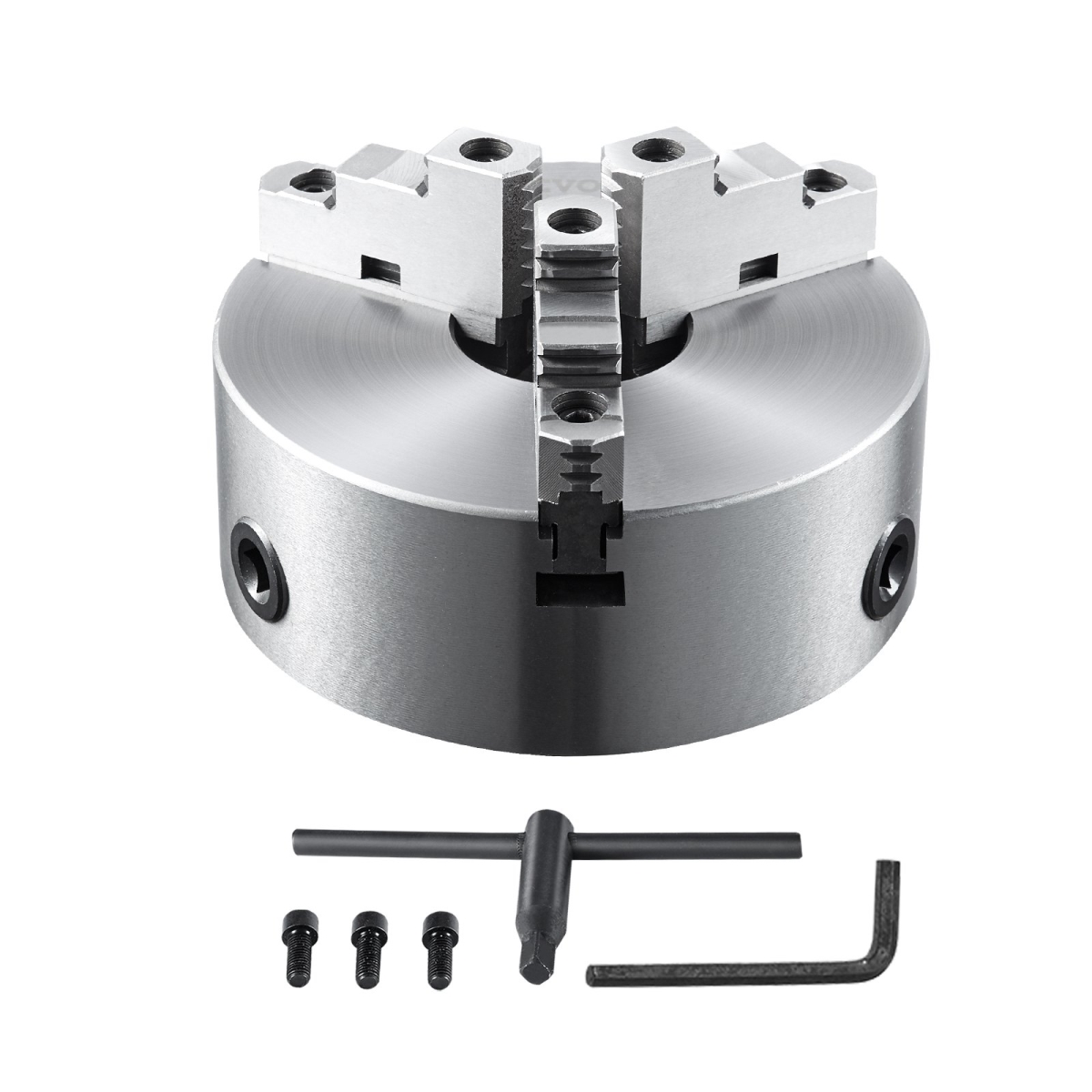 8'' 3-Jaw Lathe Chuck Self-Centering Lathe Chuck for Grinding Drilling