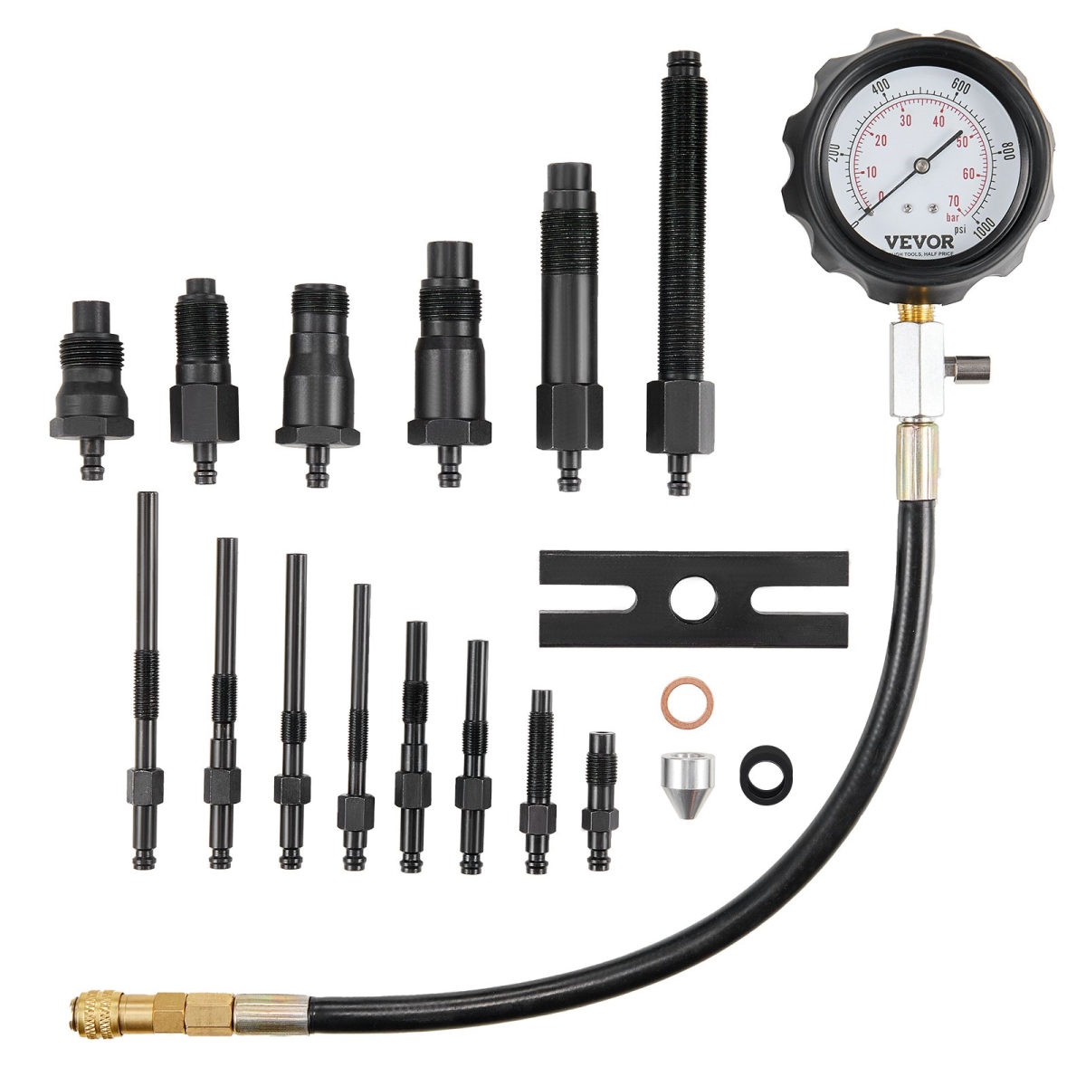 QCQGYLCSYCY0OQGECV0 Diesel Engine Compression Tester - 18 Piece