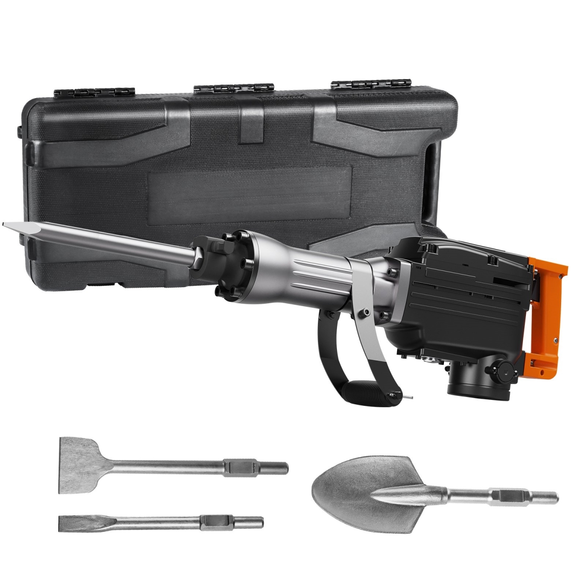 DX6542200W118E9N6V1 2200W Demolition Jack Hammer, Black
