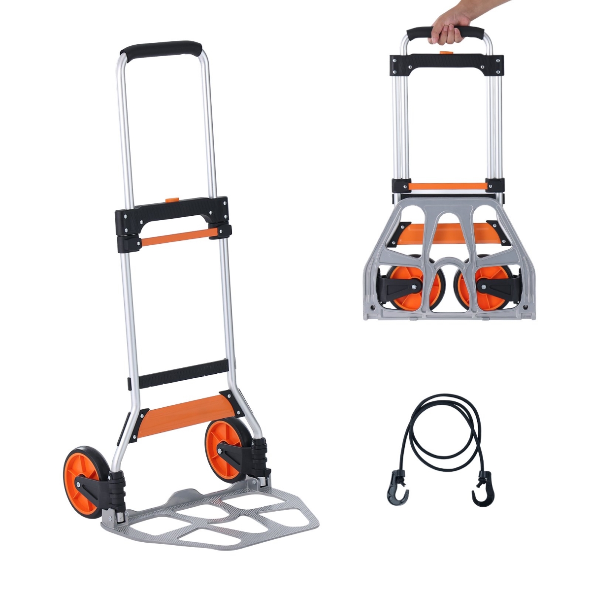 KZDSTHC275B0DFN3AV0 275 lbs Aluminum Folding Hand Truck -  Vevor