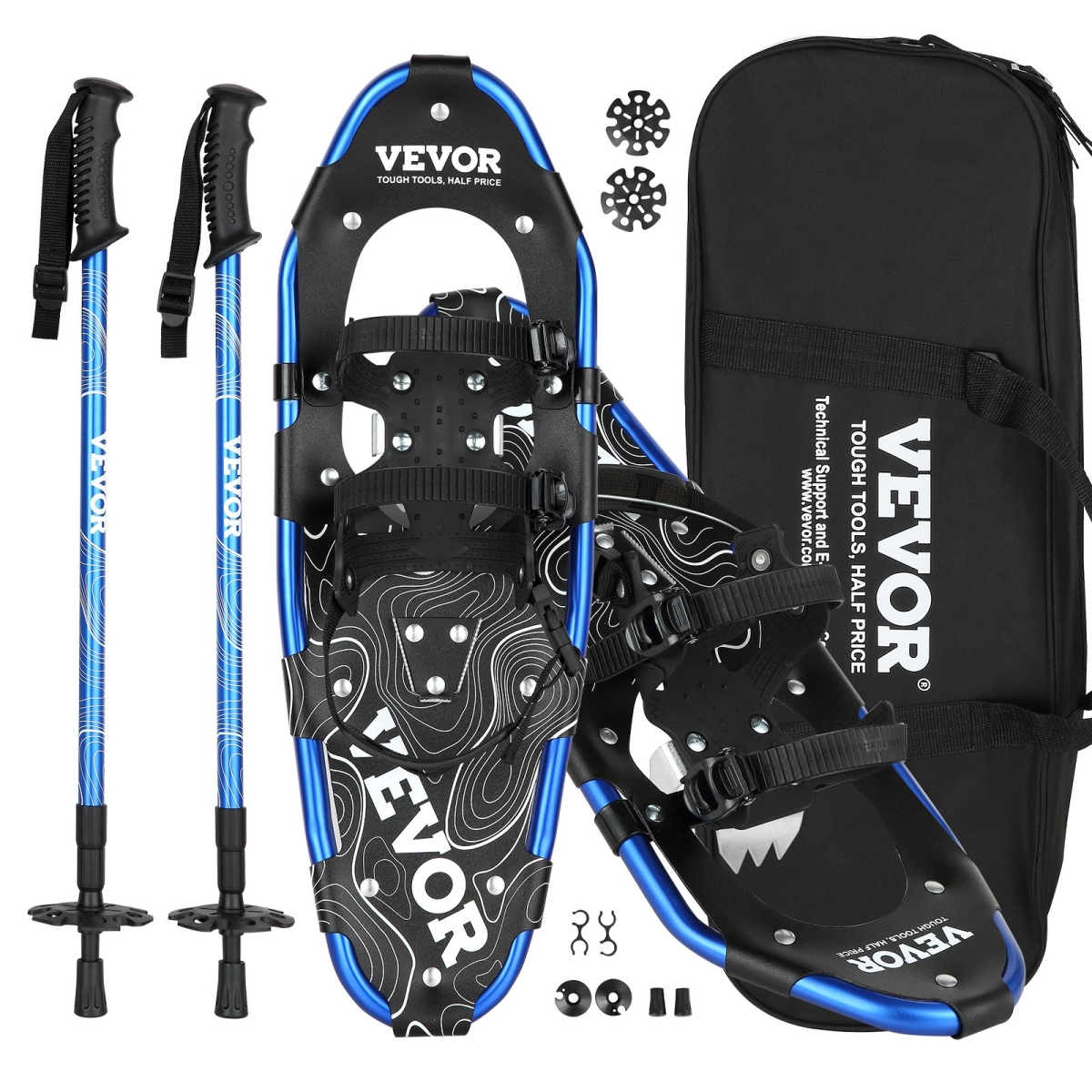 Picture of Vevor XX30YCLS0000WN691V0 30 in. Light Weight Snow Shoes for Women&#44; Men&#44; Youth & Kids&#44; Black & Blue