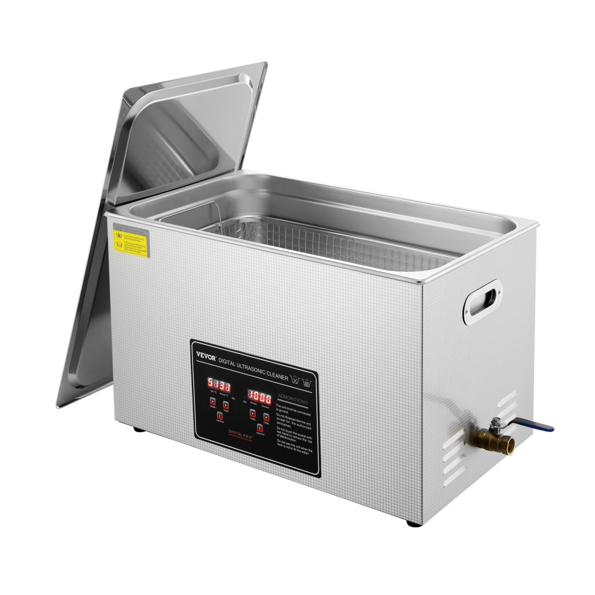 SXCSBQXJ30L004J75V1 30 Liter Ultrasonic Cleaner with Digital Timer & Heater -  Vevor