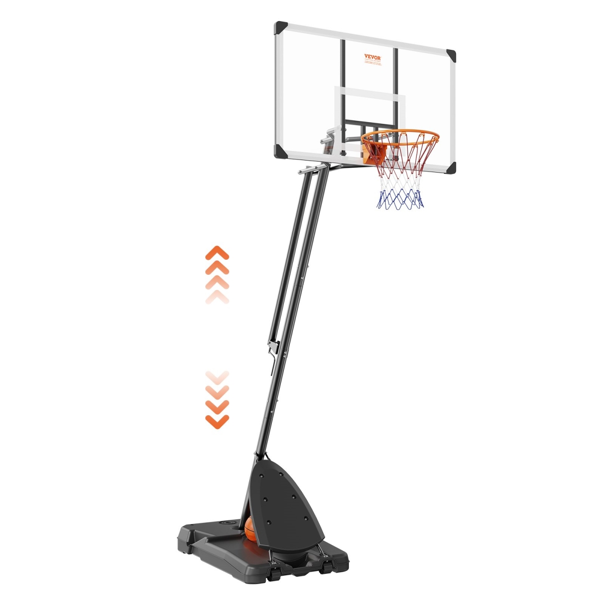 LQK54CSYQJDD6IWIMV0 7.6-10 ft. Adjustable Height Portable Backboard System