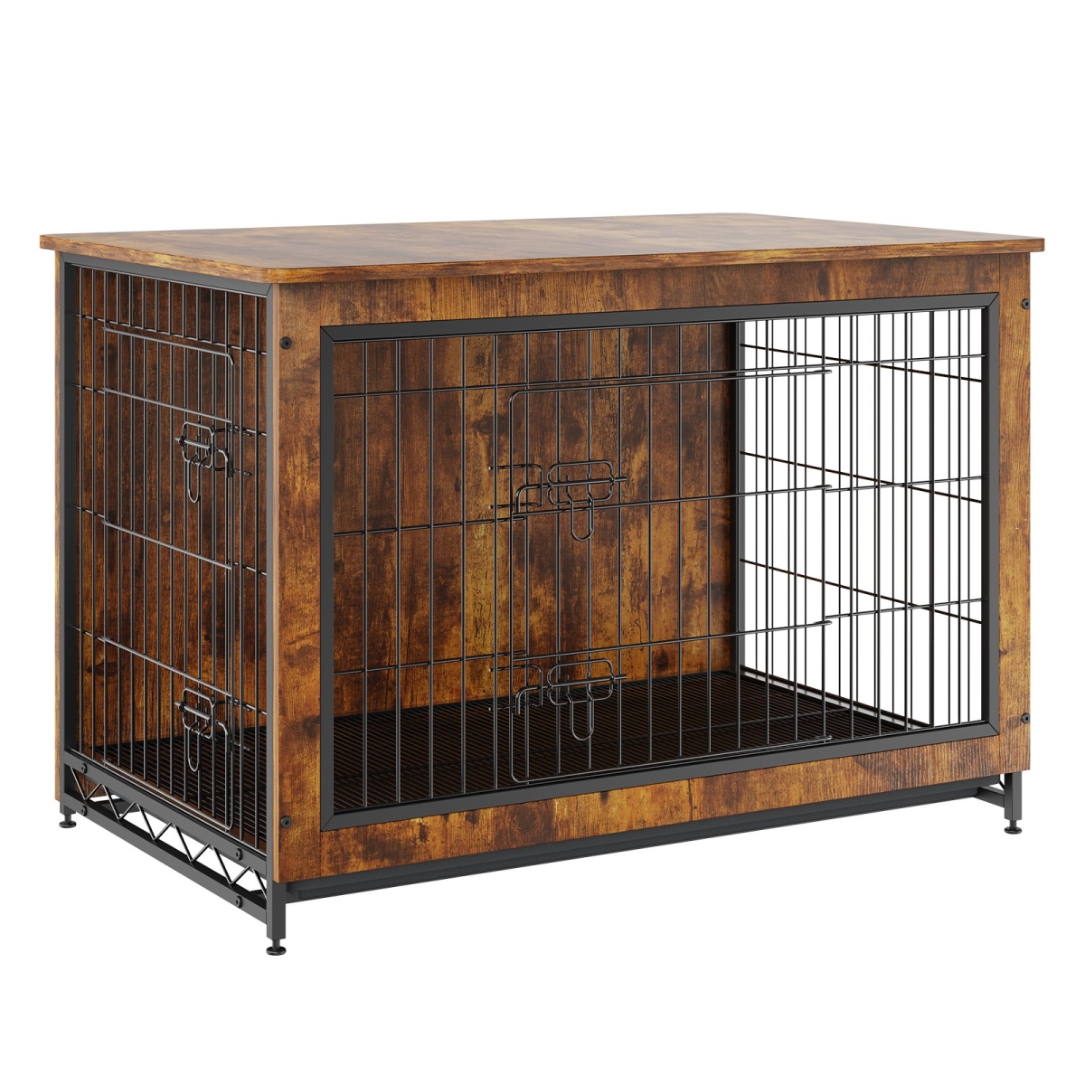 Picture of Vevor ZWJJSGLZSJSS16UEQV0 38 in. Wooden Dog Crate with Double Doors&#44; Brown