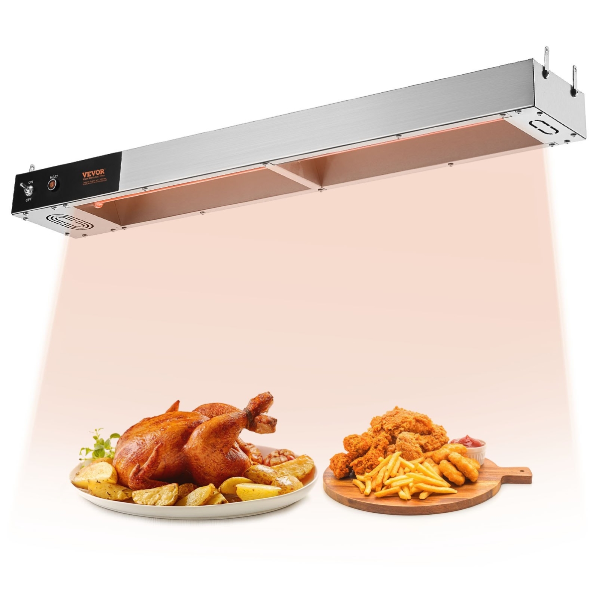 Picture of Vevor DLWSTBWT850WE1OGFV1 850W French Fry Food Warmer&#44; Silver