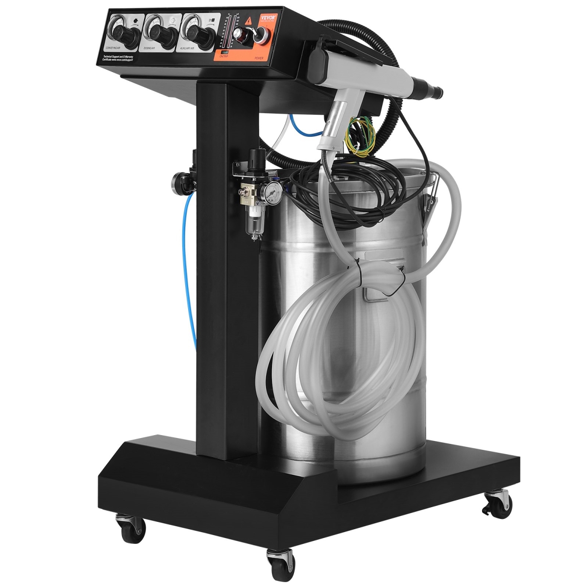 JDFMPTJ100KVXCBZSV1 50W Powder Coating System with 50L Powder Hopper
