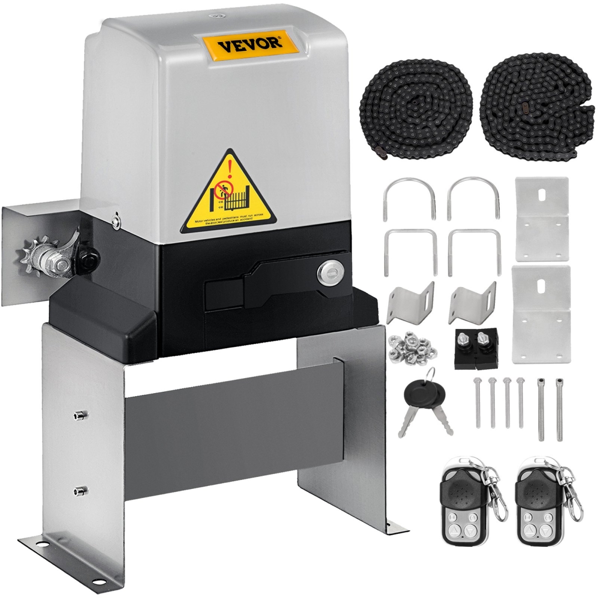AC1400PYLLJ000001V1 3100 lbs AC1400 Sliding Gate Opener with 2 Remote Controls