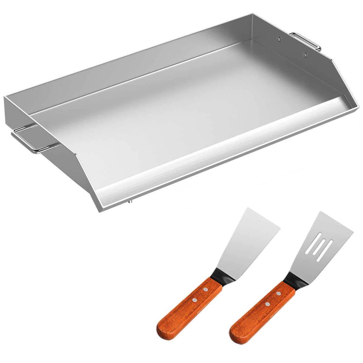 Picture of Vevor BXGRSLPDGG0000000V0 36 x 22 in. Universal Flat Top Stainless Steel Griddle&#44; Silver