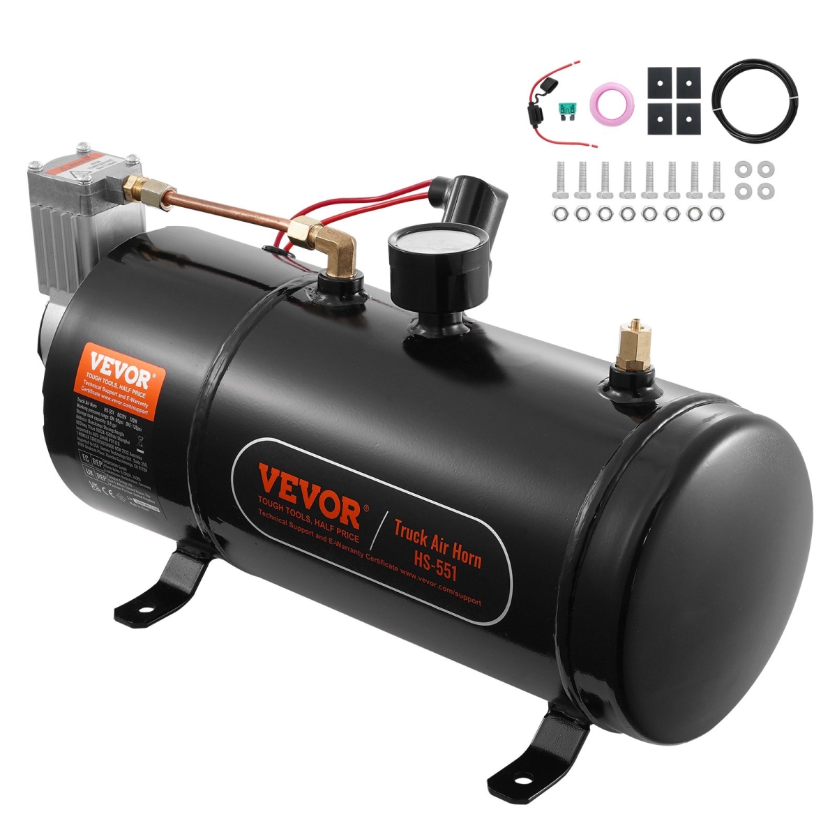 QLBCQGYYSJZCF2JLLV9 12V Air Compressor with 0.8 gal Tank