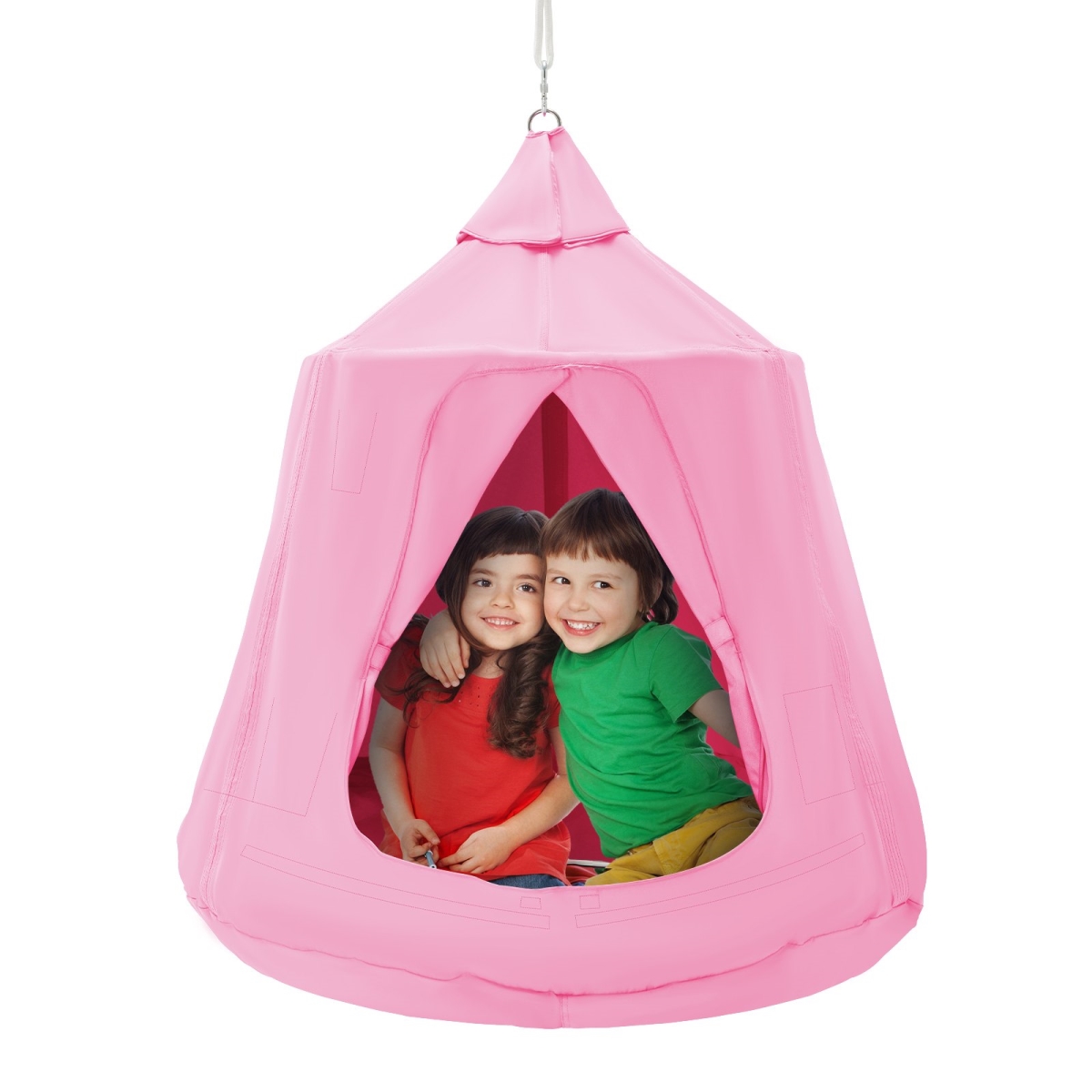 DCZPFSQFB0005E019V9 330 lbs Hanging Tree Tent, Pink -  Vevor