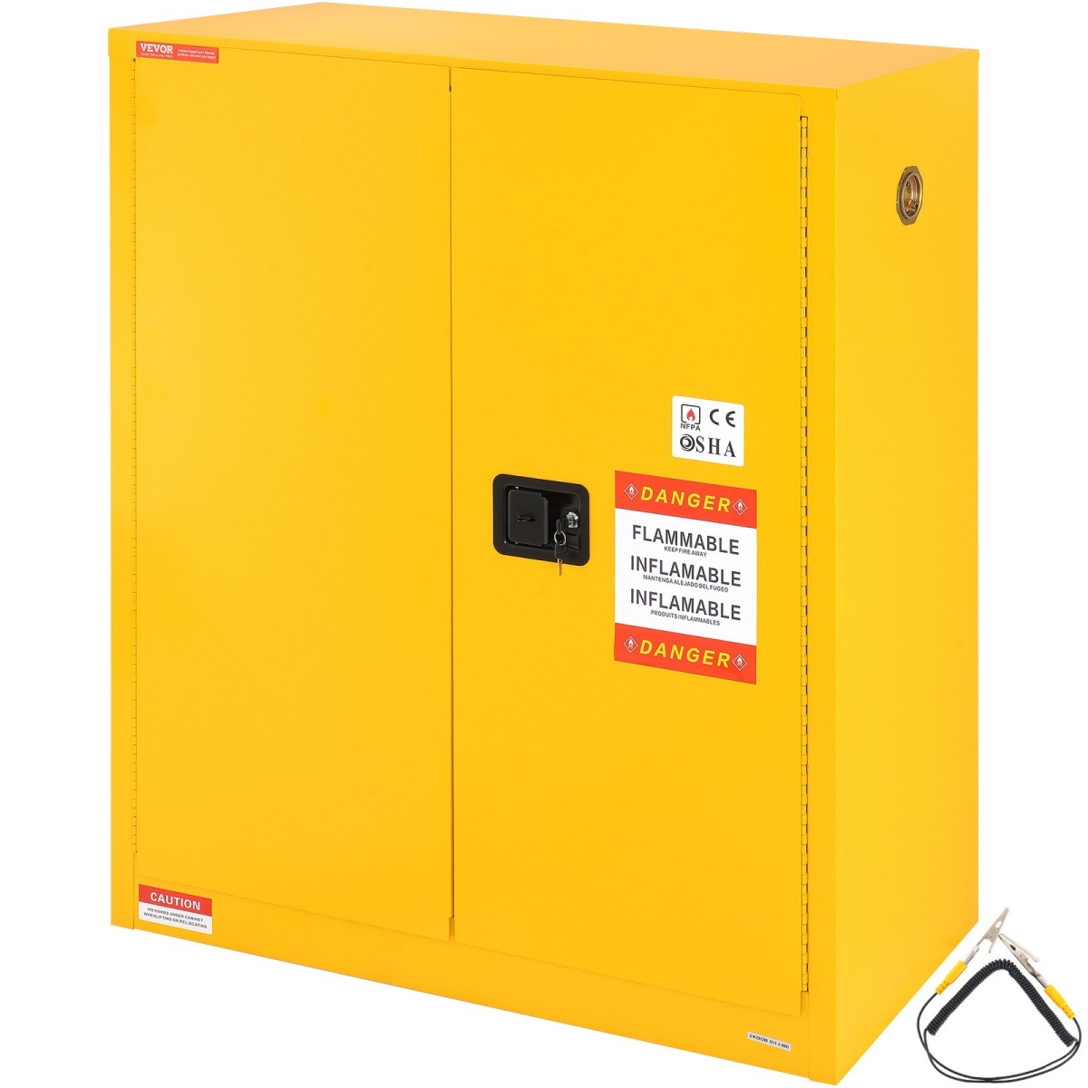 Picture of Vevor YRFBJ1104612TEO7KV0 30 gal Flammable Safety Cabinet