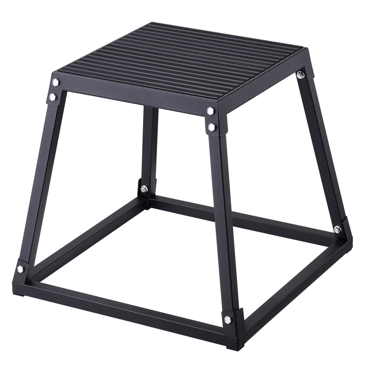 18 in. Steel Plyometric Jump Box, Black