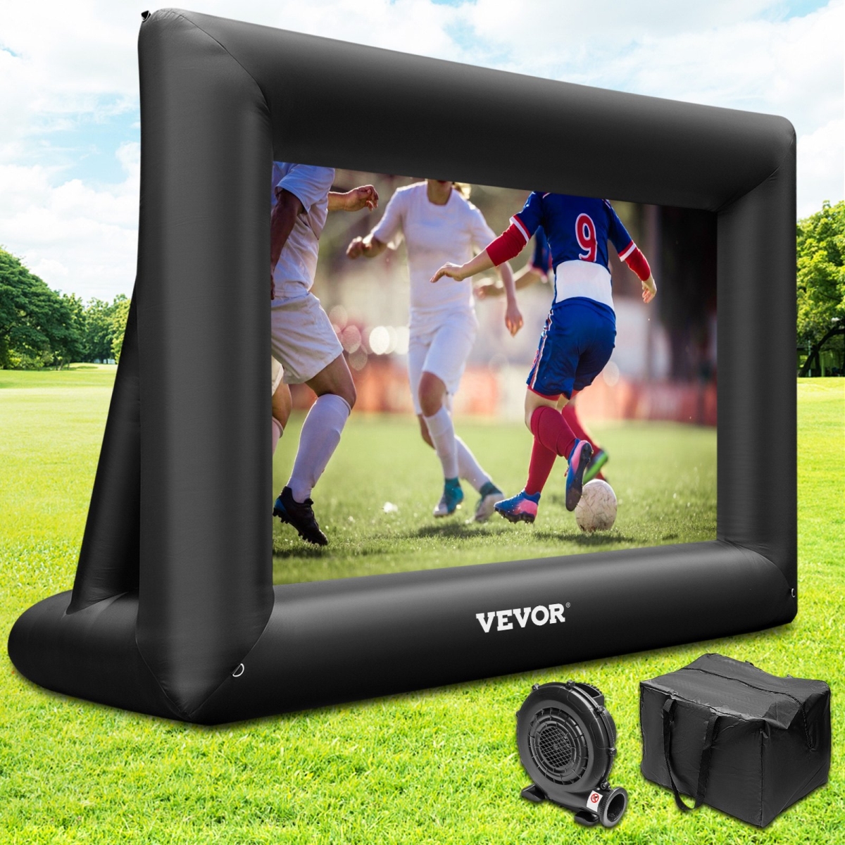 Picture of Vevor TYPMCQSDFJM000001V1 24 ft. Inflatable Projector Screen for Outside&#44; Black & White