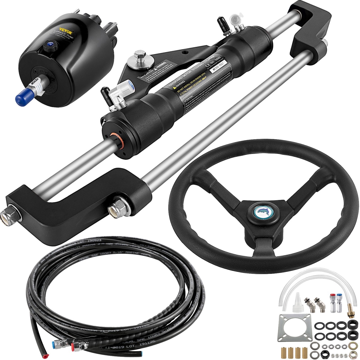 YYDJHK6400A-3TJ22V0 300HP Hydraulic Outboard Steering Kit