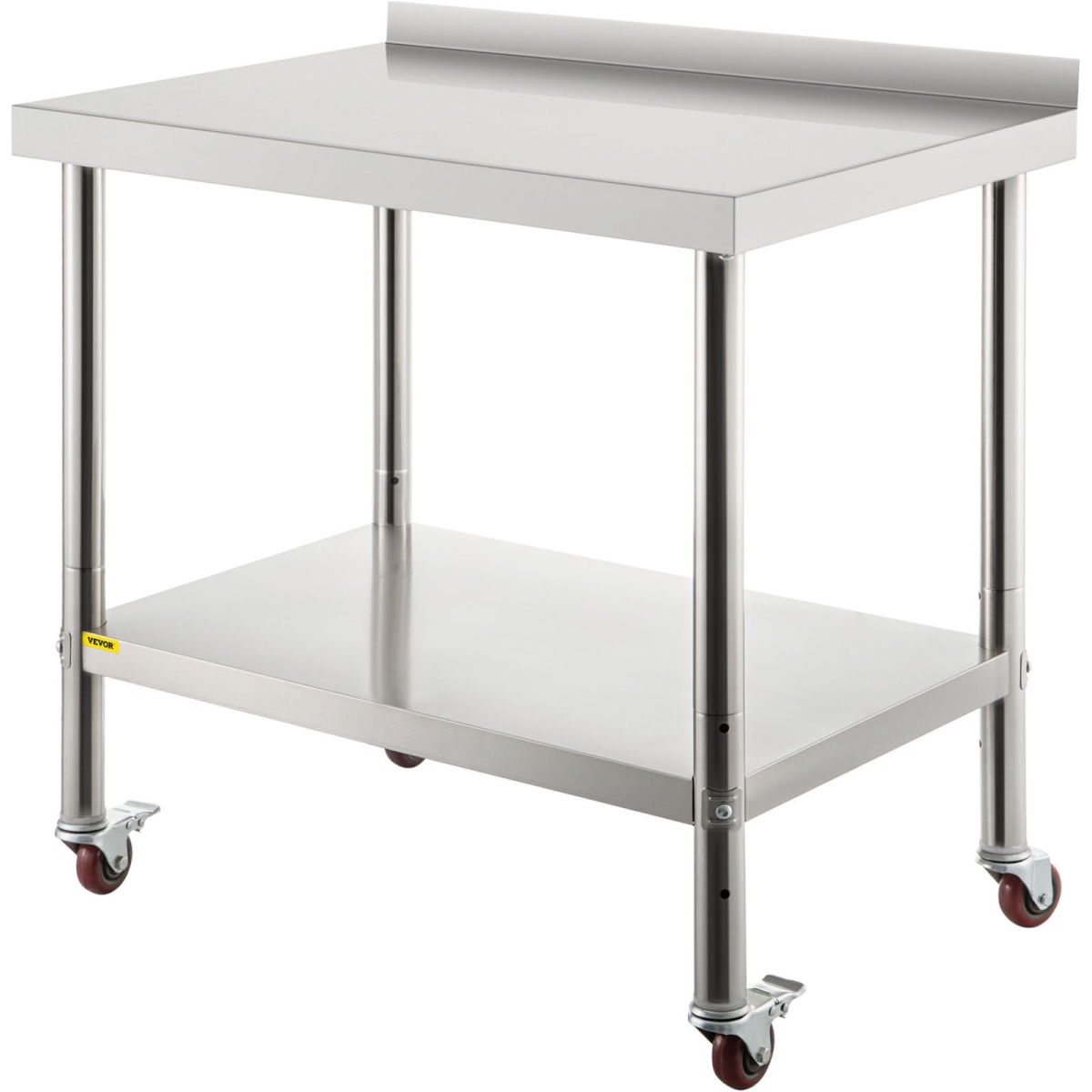 Picture of Vevor BXGYDGZ362435W02CV0 36 x 24 x 35 in. Stainless Steel Prep Table