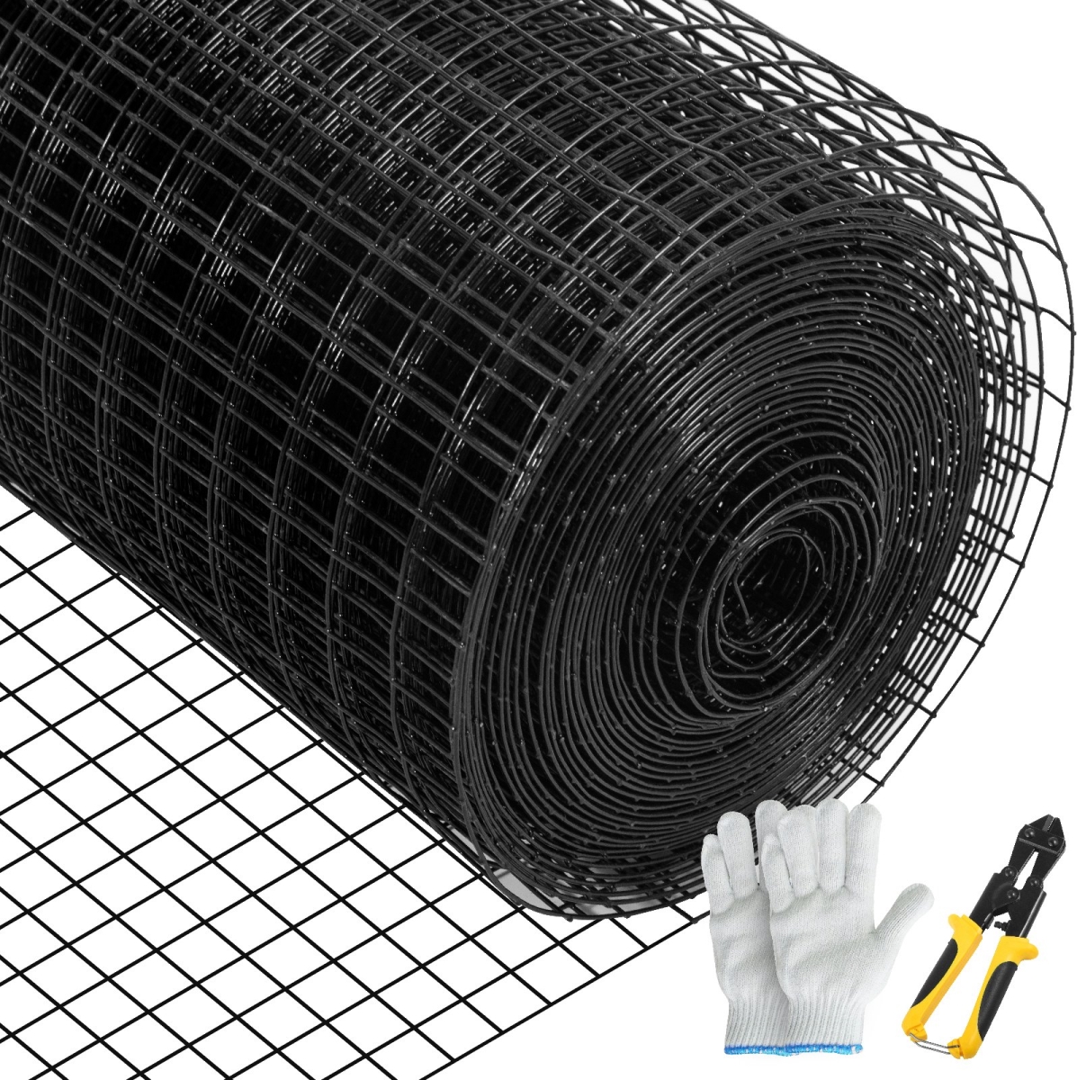 48 in. x 50 ft. Galvanized Steel Hardware Cloth, Black