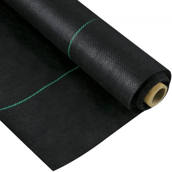 FCB-0.9M15.2M-5OZV0 3 x 50 ft. 5 oz Woven Weed Control Fabric Heavy Duty Premium Weed Barrier -  Vevor