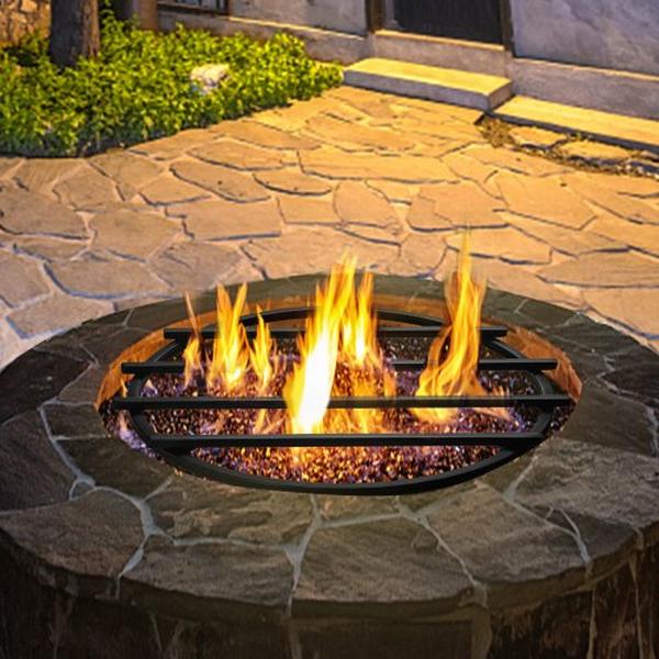 Picture of Vevor LPYCYXFGDDJ18GJLNV0 18 in. Heavy Duty Iron Firewood Round Wood Fire Pit Grate