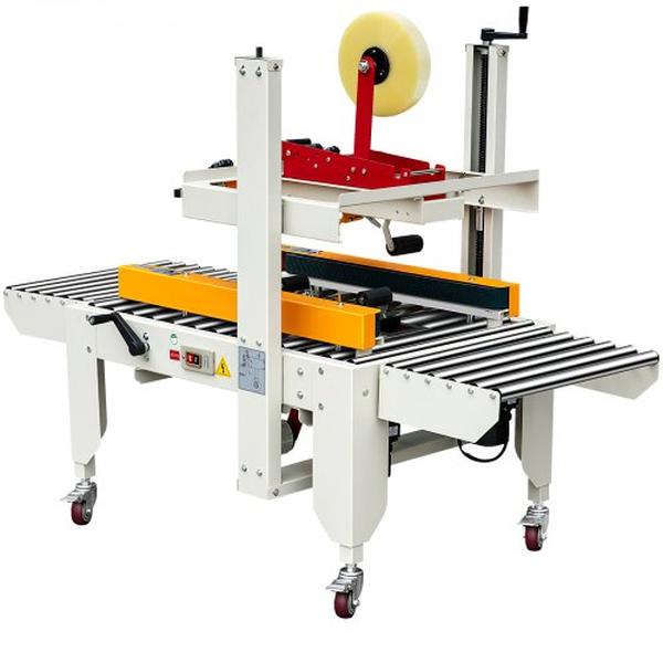 Picture of Vevor FXJMC5050110VXES5V1 180W Automatic Box Case Sealer Machine with Sealer 0-18M Min Conveying Speed