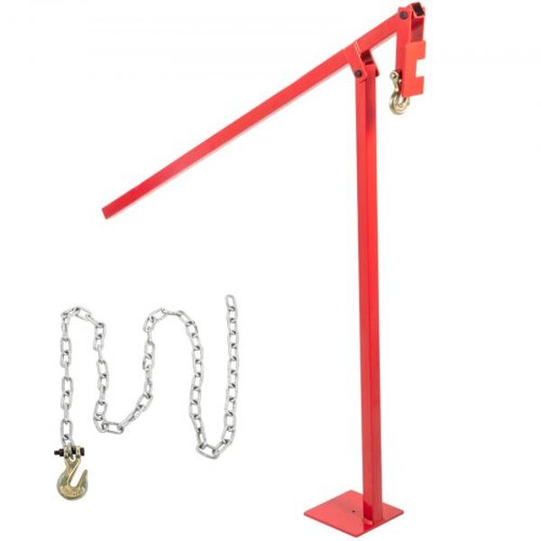 Picture of Vevor WLBZQRD0000000001V0 43.3 x 5.9 x 5.9 in. Heavy Duty Fence Jack T-Post Puller with 118 in. Long Lifting Chain&#44; Red